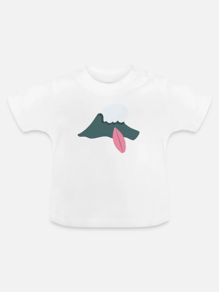 Surfing Wellenreiten - Baby Bio-T-Shirt mit Rundhals - Weiß