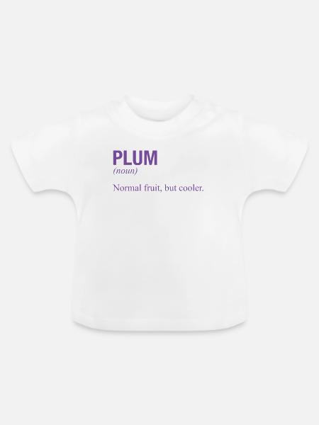 PLUM - Baby Bio-T-Shirt mit Rundhals - Weiß