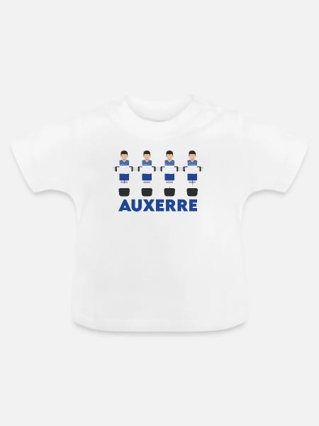 Auxerre - Baby Bio-T-Shirt mit Rundhals - Weiß