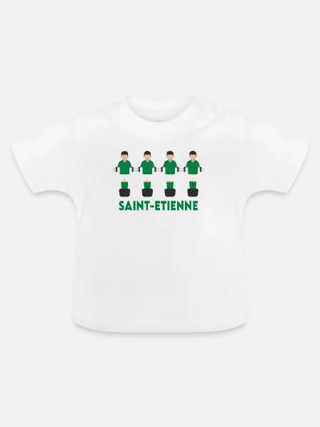 Etienne - Baby Bio-T-Shirt mit Rundhals - Weiß