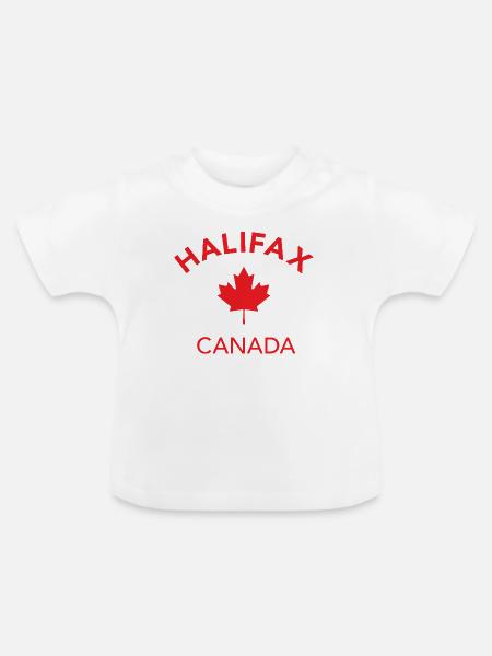 HALIFAX CANADA - Baby Bio-T-Shirt mit Rundhals - Weiß