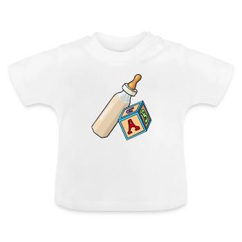 Baby Collection Summer Sun 15 - Baby Organic T-Shirt with Round Neck - white - Front