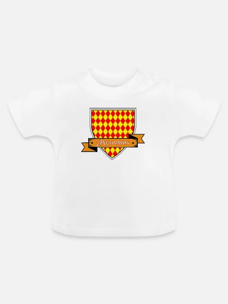 Angoumois - Baby Bio-T-Shirt mit Rundhals - Weiß