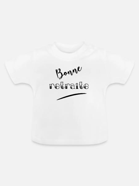 RUHESTAND. RUHESTAND. PENSIONIERT. RUHESTAND - Baby Bio-T-Shirt mit Rundhals - Weiß
