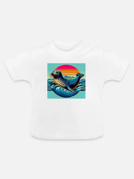 Siegel - Baby Bio-T-Shirt mit Rundhals - Weiß