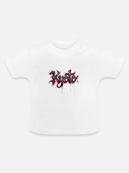 Kyoto Stadt - Baby Bio-T-Shirt mit Rundhals - Weiß
