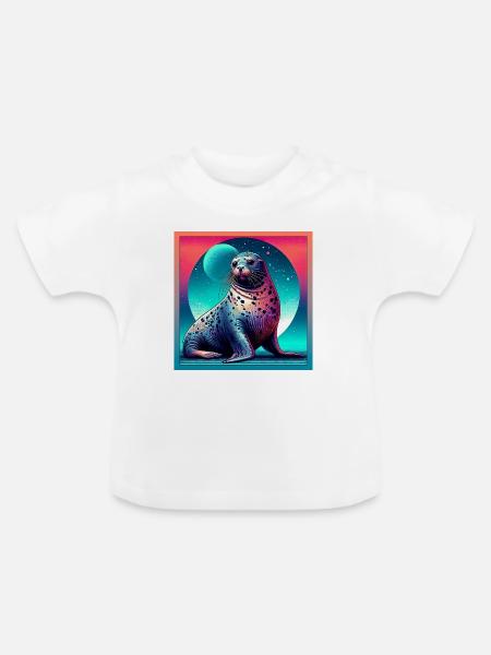 Siegel - Baby Bio-T-Shirt mit Rundhals - Weiß