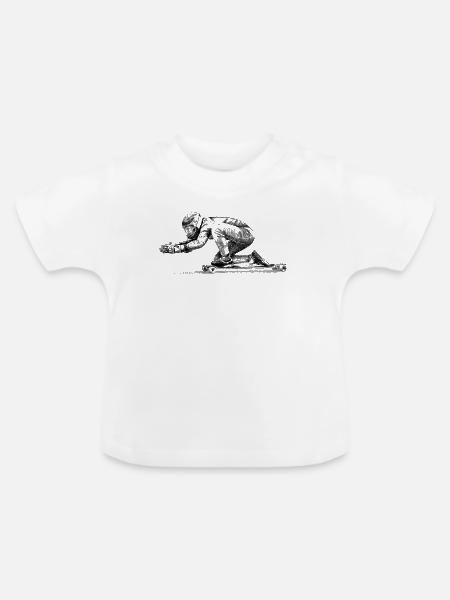 Longboard - Baby Bio-T-Shirt mit Rundhals - Weiß