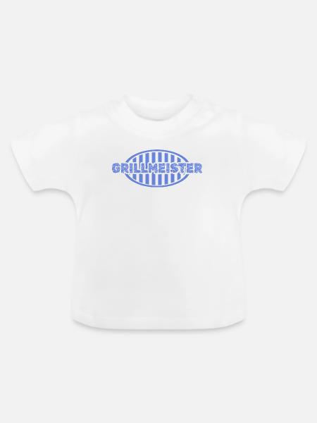 Grillmeister - Baby Bio-T-Shirt mit Rundhals - Weiß