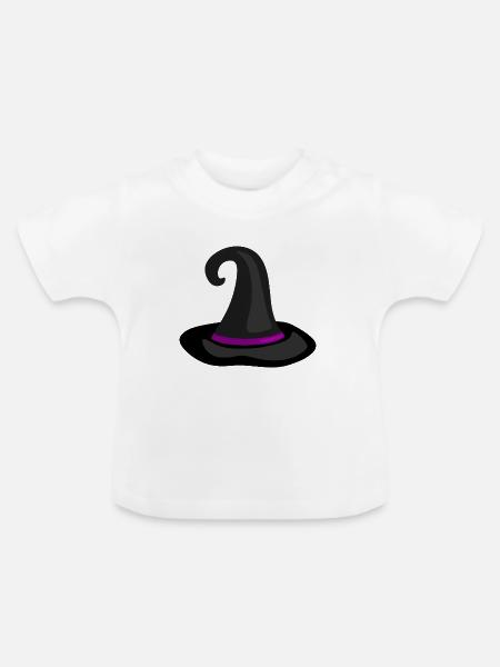 Magische Hexenhut Illustration - Baby Bio-T-Shirt mit Rundhals - Weiß