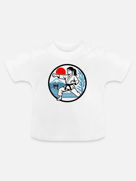 KIarate Nature - Baby Bio-T-Shirt mit Rundhals - Weiß