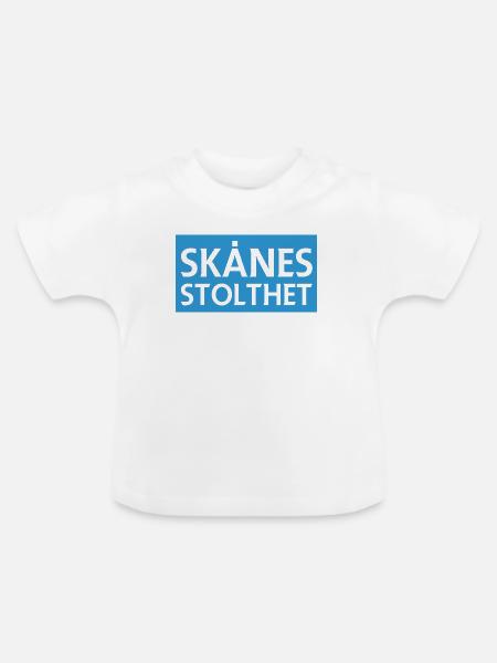 Der Stolz von Skåne - Baby Bio-T-Shirt mit Rundhals - Weiß
