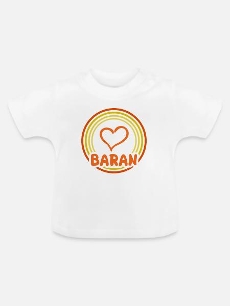 Geschenk für Baran - Baby Bio-T-Shirt mit Rundhals - Weiß