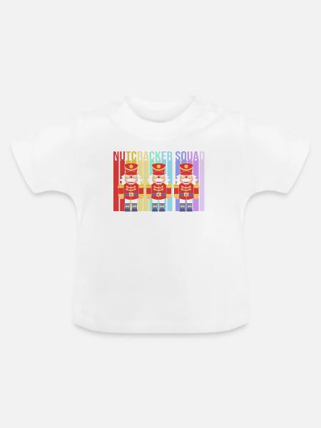 Nussknacker Weihnachten - Baby Bio-T-Shirt mit Rundhals - Weiß