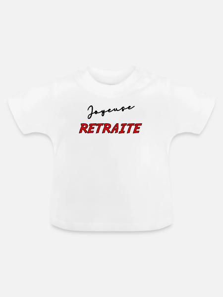 RUHESTAND. RUHESTAND. PENSIONIERT. RUHESTAND - Baby Bio-T-Shirt mit Rundhals - Weiß