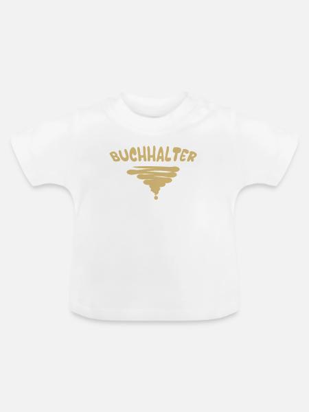 Geschenk für Buchhalter - Baby Bio-T-Shirt mit Rundhals - Weiß