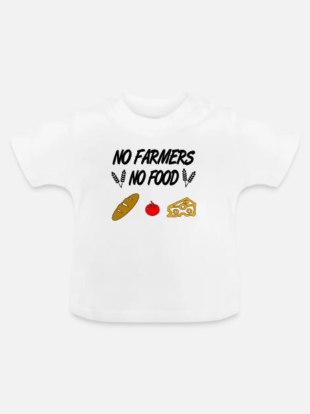 Bauer - Baby Bio-T-Shirt mit Rundhals - Weiß