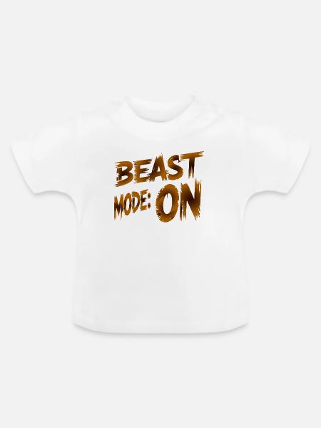 Fitnessstudio - Baby Bio-T-Shirt mit Rundhals - Weiß