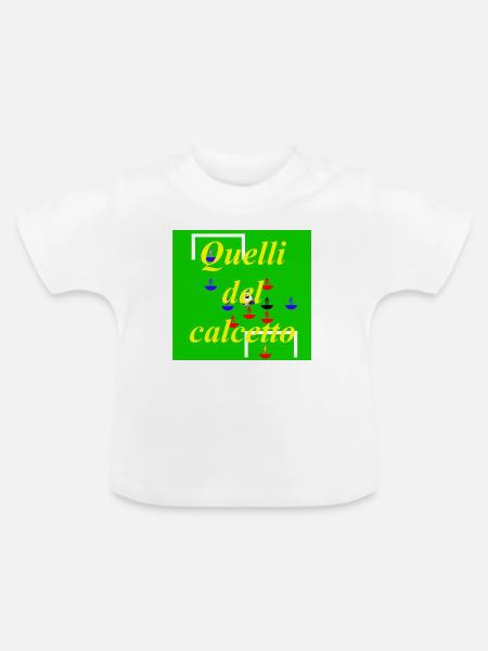 die des Fünfer-Footballs - Baby Bio-T-Shirt mit Rundhals - Weiß