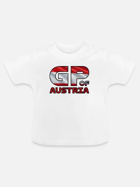 austria_gp - Baby Bio-T-Shirt mit Rundhals - Weiß