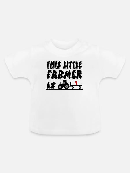 Bauer - Baby Bio-T-Shirt mit Rundhals - Weiß