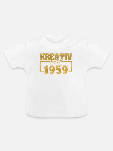 Webdesigner 1959 - Baby Bio-T-Shirt mit Rundhals - Weiß