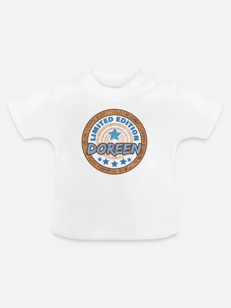 Doreen Doreen - Baby Bio-T-Shirt mit Rundhals - Weiß
