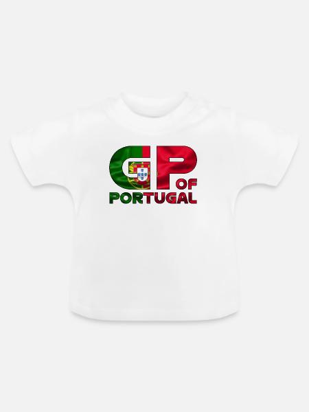 portugal_gp - Baby Bio-T-Shirt mit Rundhals - Weiß