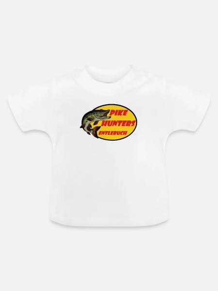 PikeHuntersEntlebuch - Baby Bio-T-Shirt mit Rundhals - Weiß