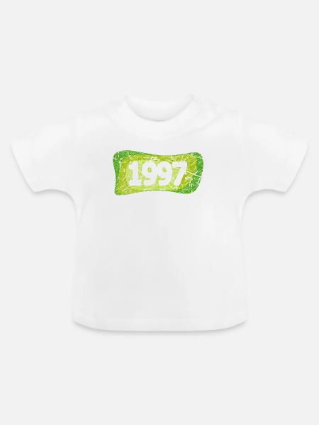 Kratzer 1997 - Baby Bio-T-Shirt mit Rundhals - Weiß