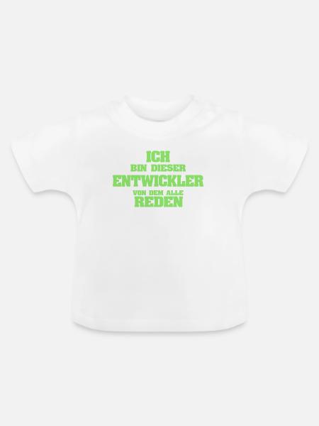 Entwickler als Beruf - Baby Bio-T-Shirt mit Rundhals - Weiß