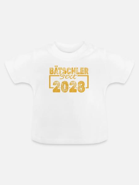 Jungeselle 2028 - Baby Bio-T-Shirt mit Rundhals - Weiß