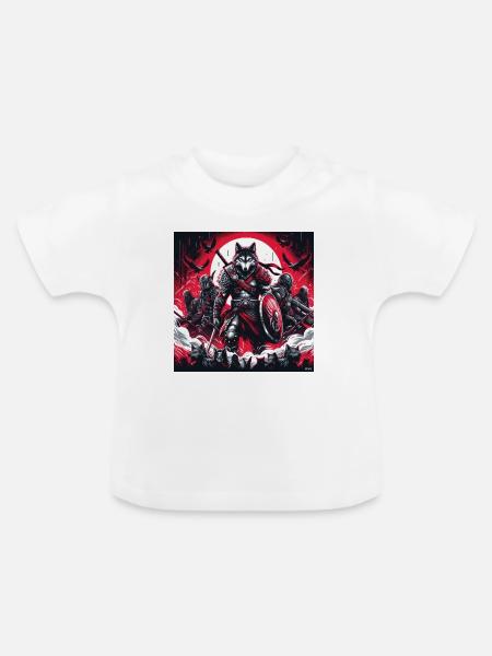Wölfe der Crimson Legion - Baby Bio-T-Shirt mit Rundhals - Weiß