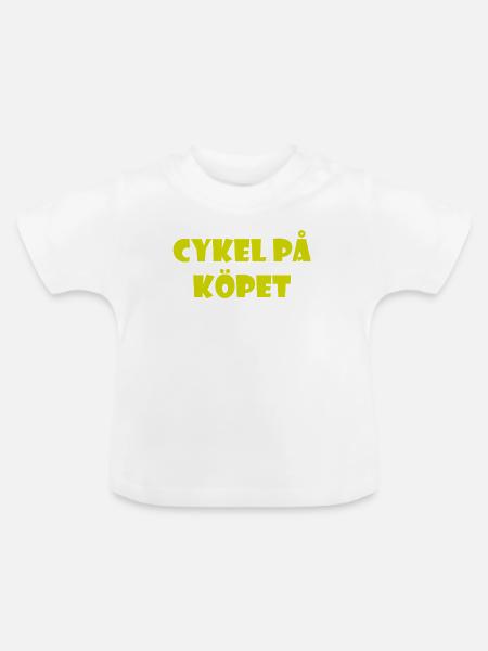 Talking Duva – Göteborg-Humor - Baby Bio-T-Shirt mit Rundhals - Weiß