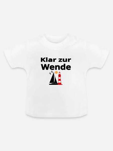 Segeln - Baby Bio-T-Shirt mit Rundhals - Weiß