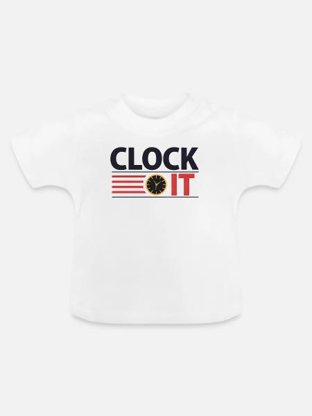 Schau es dir - Baby Bio-T-Shirt mit Rundhals - Weiß