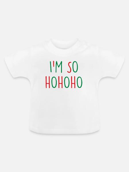 Christmas Weihnachten - Baby Bio-T-Shirt mit Rundhals - Weiß