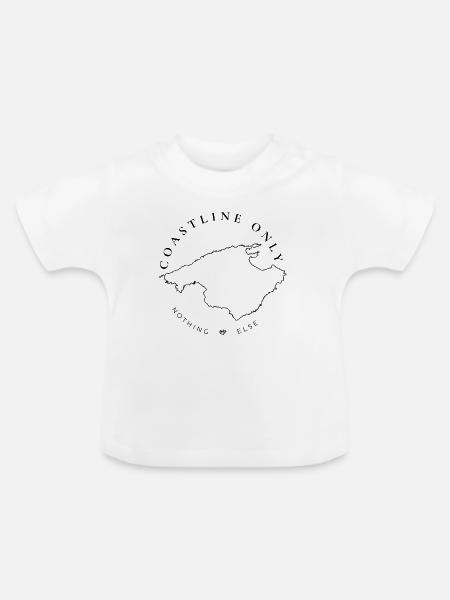 Coastline Only - Baby Bio-T-Shirt mit Rundhals - Weiß