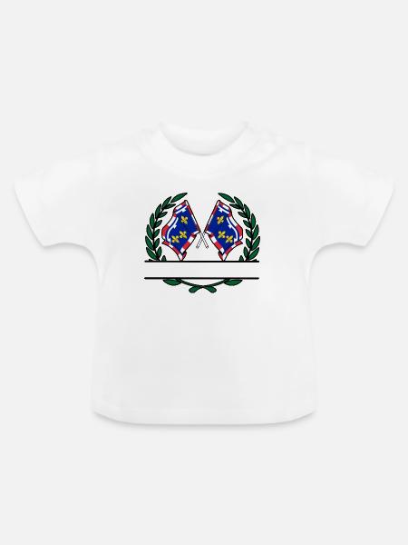 Centre-Val de Loire Namespace - Baby Bio-T-Shirt mit Rundhals - Weiß