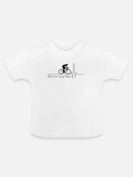 Built for Long Ways - Baby Bio-T-Shirt mit Rundhals - Weiß