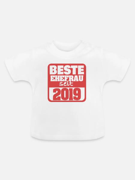 Frau 2019 - Baby Bio-T-Shirt mit Rundhals - Weiß