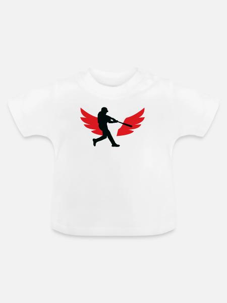 Baseball – Sport - Baby Bio-T-Shirt mit Rundhals - Weiß