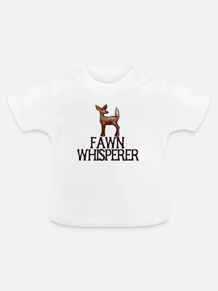 Rehkitzflüsterer - Baby Bio-T-Shirt mit Rundhals - Weiß