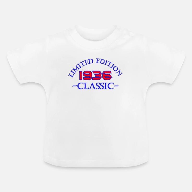 Édition Limitée Classique 1936 - T-shirt bio col rond Bébé - blanc