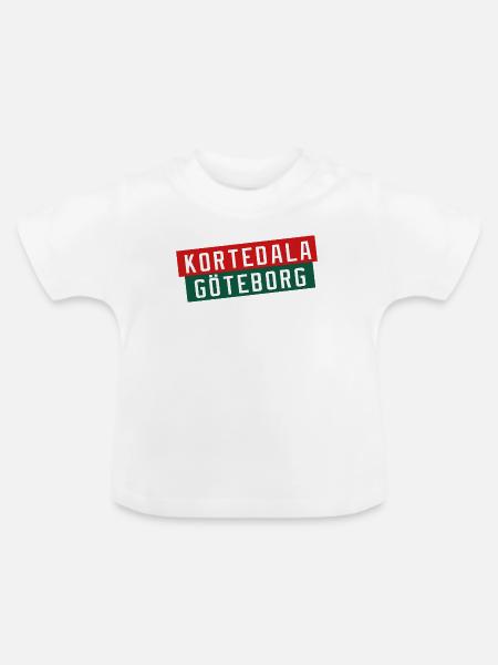 Kortedala Göteborg Farbblock - Baby Bio-T-Shirt mit Rundhals - Weiß