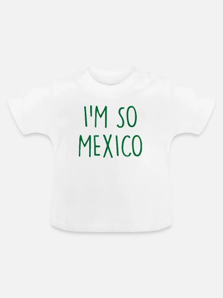 Mexico Mexiko - Baby Bio-T-Shirt mit Rundhals - Weiß
