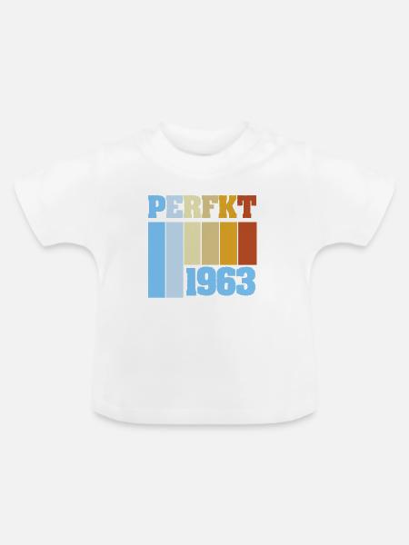 Einzigartig 1963 - Baby Bio-T-Shirt mit Rundhals - Weiß