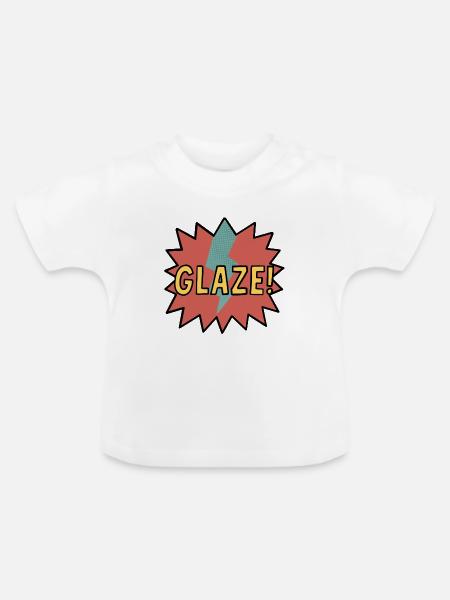Glasur! - Baby Bio-T-Shirt mit Rundhals - Weiß