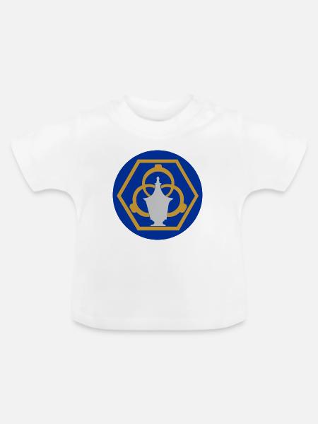 51171_Gold- und Silberschmied, Zunftzeichen - Baby Bio-T-Shirt mit Rundhals - Weiß
