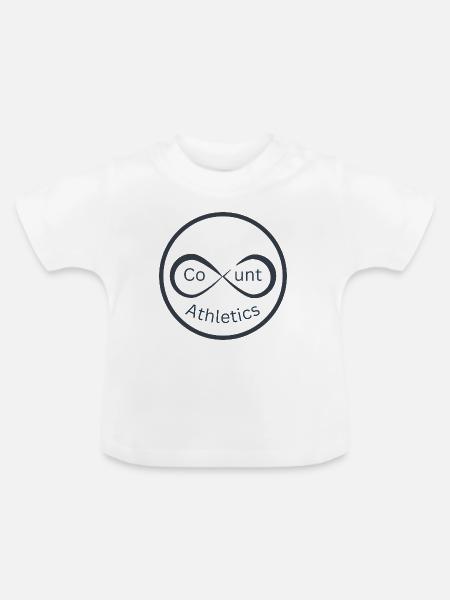 Unendliche Athletik Logo - Baby Bio-T-Shirt mit Rundhals - Weiß
